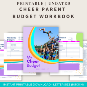 Cheer Parent Budget Workbook (Rainbow theme)