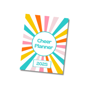 Cheer Mom 2025 Planner (Bold Rainbow)