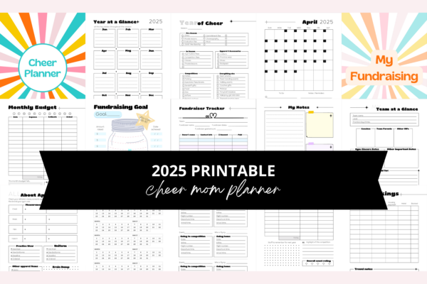 printable ultimate planner 2025 cheer mom