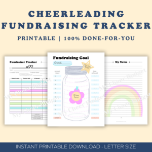 printable fundraising tracker for cheerleading